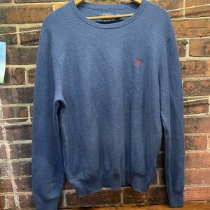 Ralph Lauren Men's Classic Blue Crewneck Sweater
